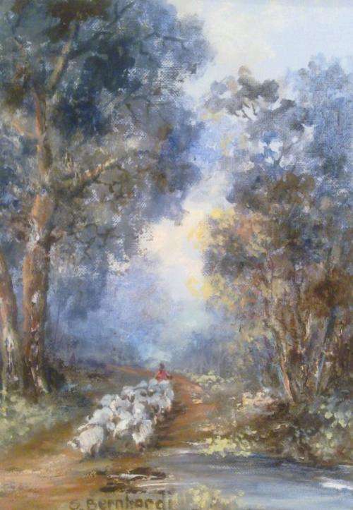 S Bernhardi - Herding - Stunning painting! - Giveaway price!! - Act Now!